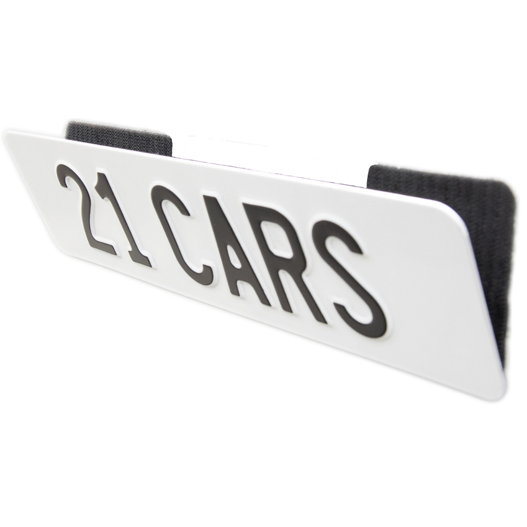 21Cars Nummernrahmen Schwarz Rahmenlose Kennzeichenhalter (Langformat)