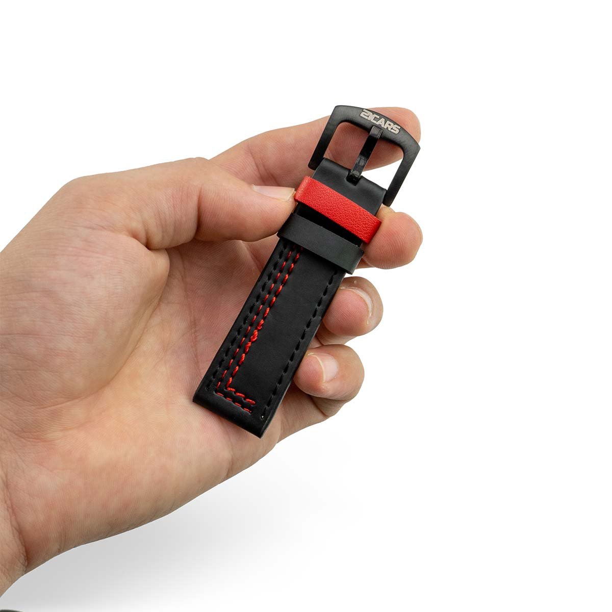 Lederarmband Echtleder| Rot - 21CARS - W - 21 - 31 - 006 - Rot -