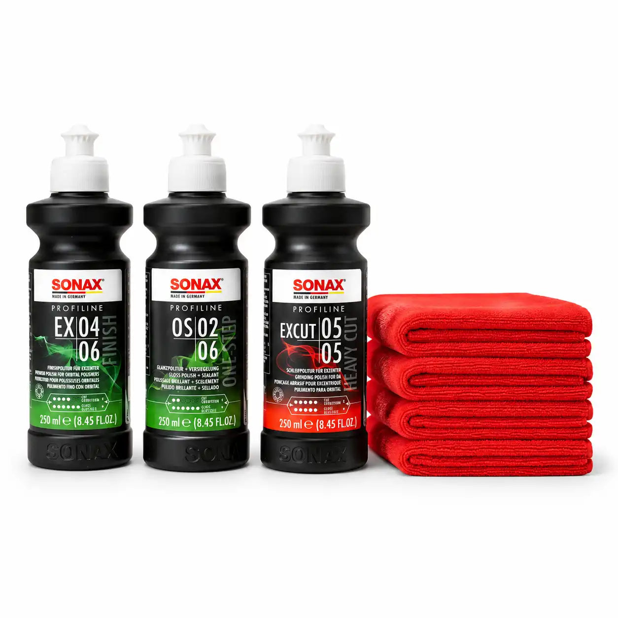 Sonax Car Polishing Set (250ml each) | 8-Piece