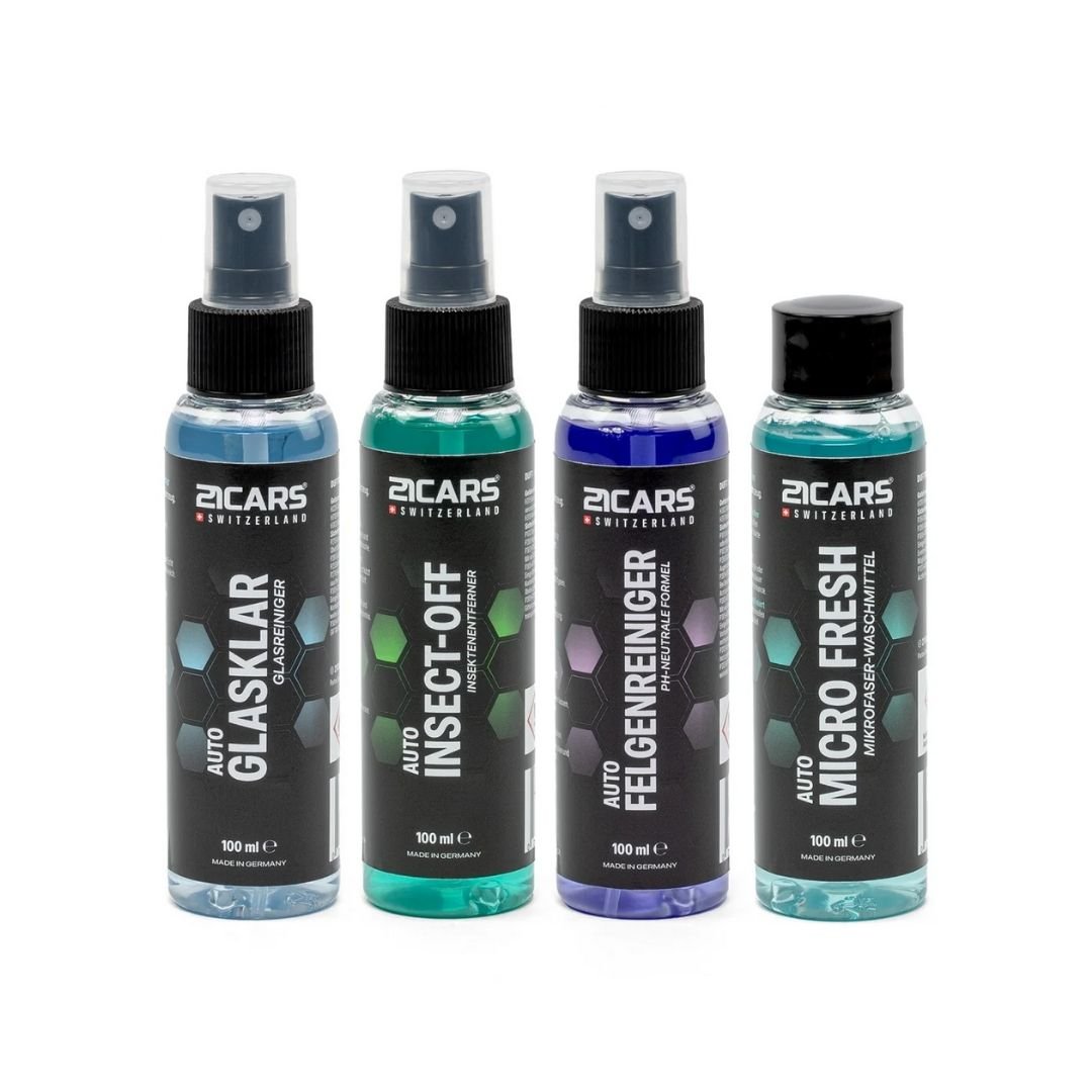 Reinigung und Pflege Starter - Set | 4x 100ml - 21CARS - 21 - 33 - 010 - 01 - 0710497361347