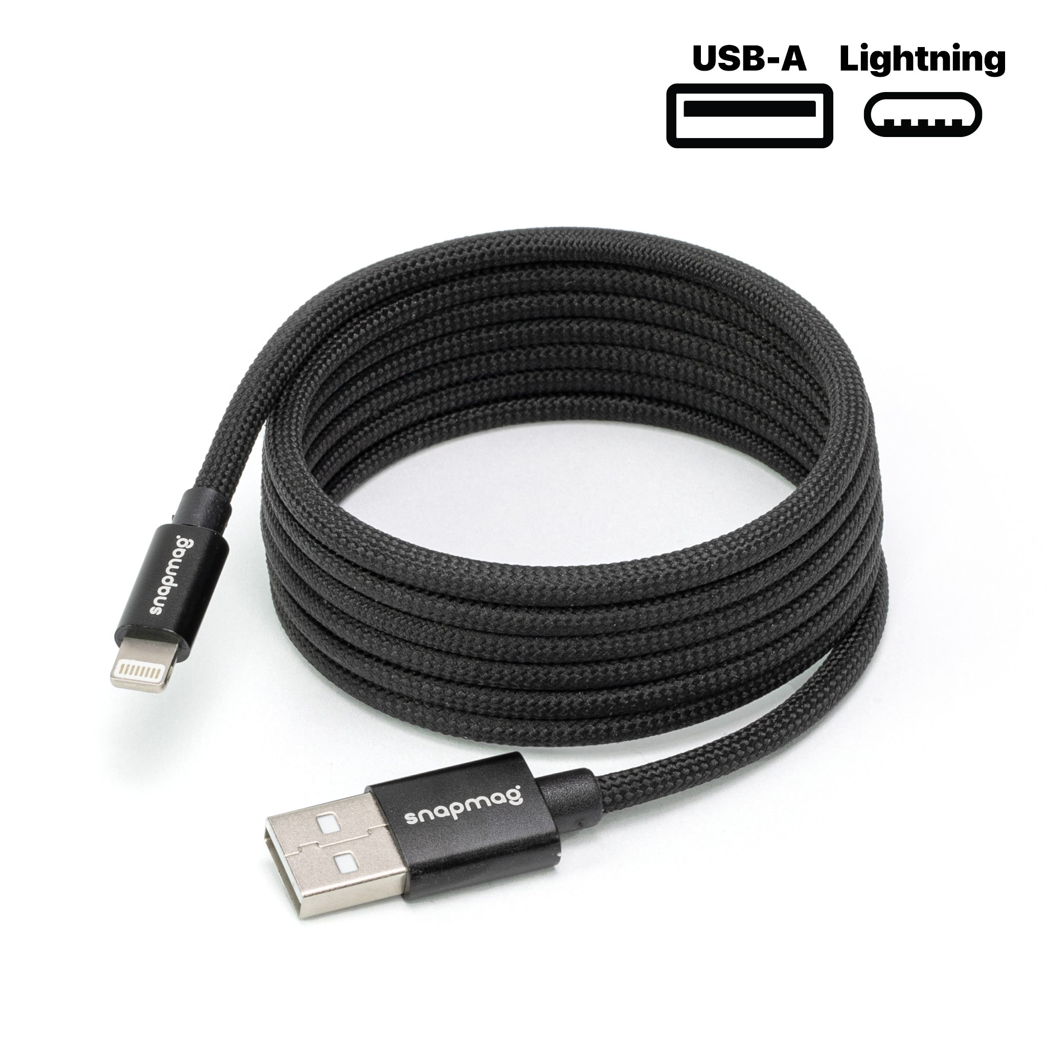 USB - A to Lightning | Alle Apple Lightning Geräte | 1.5 m | BLACK EDITION - snapmag - SN - A - L - 002 - 1.5 - 0710497361286