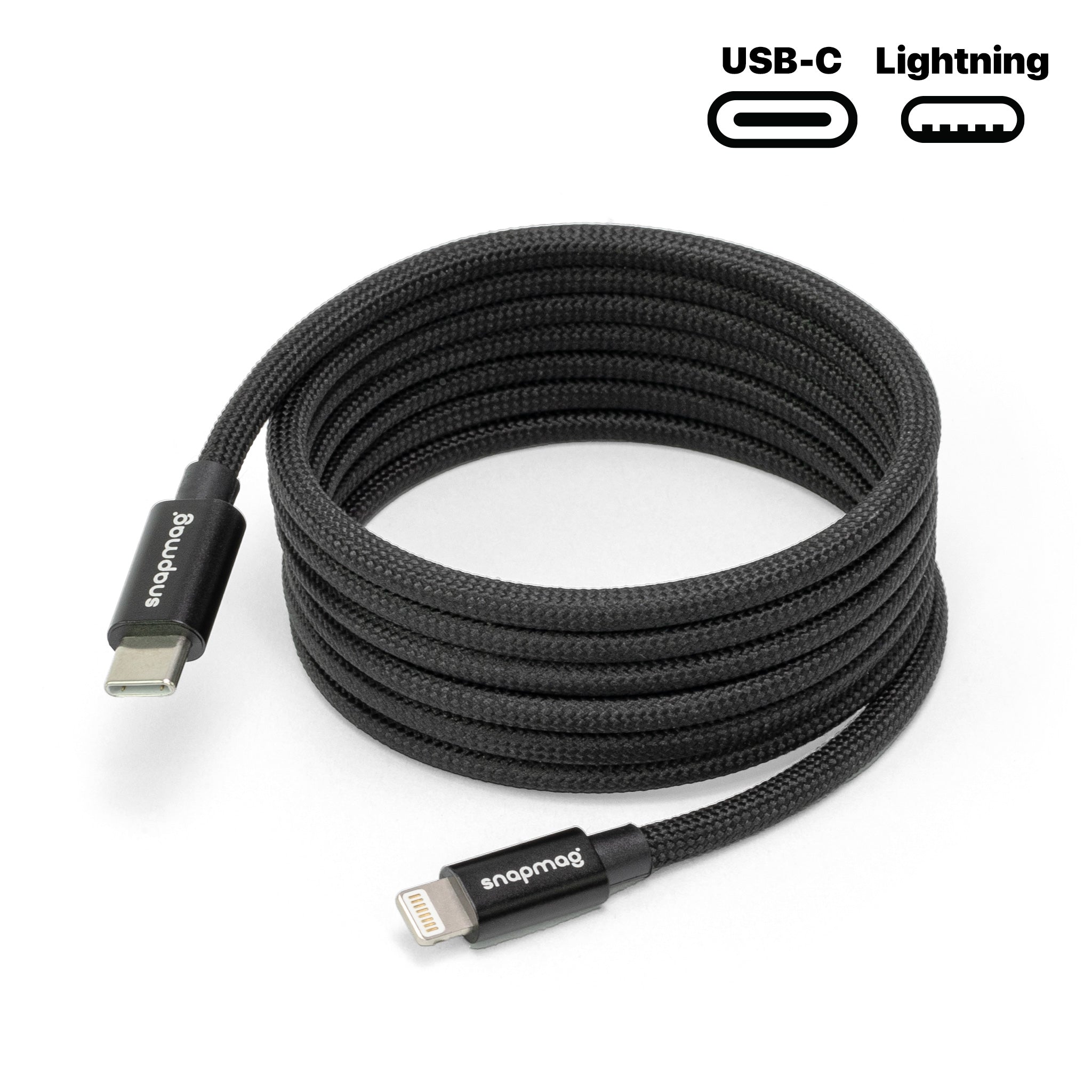 USB - C to Lightning | Alle Apple Lightning Geräte | 1.5 m | BLACK EDITION - snapmag - SN - C - L - 002 - 1.5 - 0710497361279