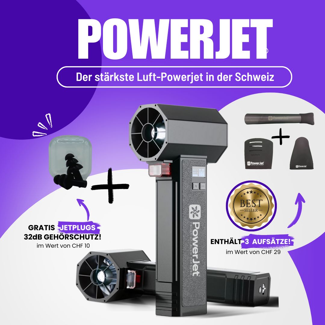 PowerJet Luftgebläse mit Aufsätze
