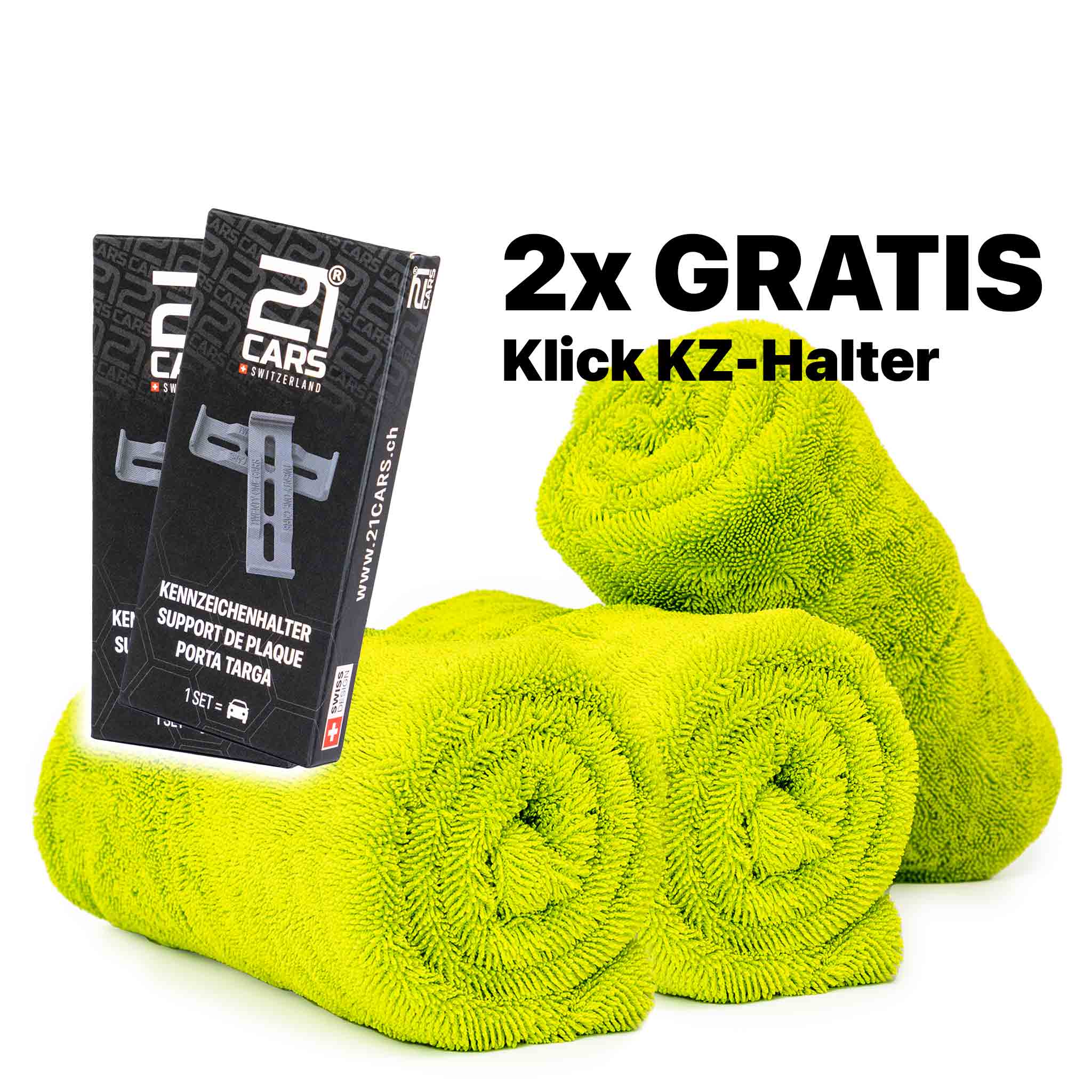 SALE Bundle! Trio XL- Trockentuch + 2x Gratis Kennzeichenhalter