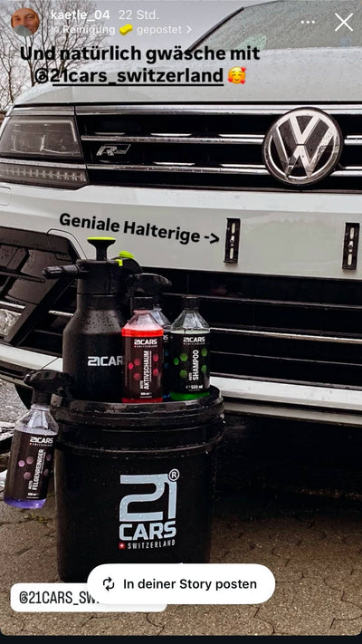 Kunden Bewertung Review 21CARS social media Story