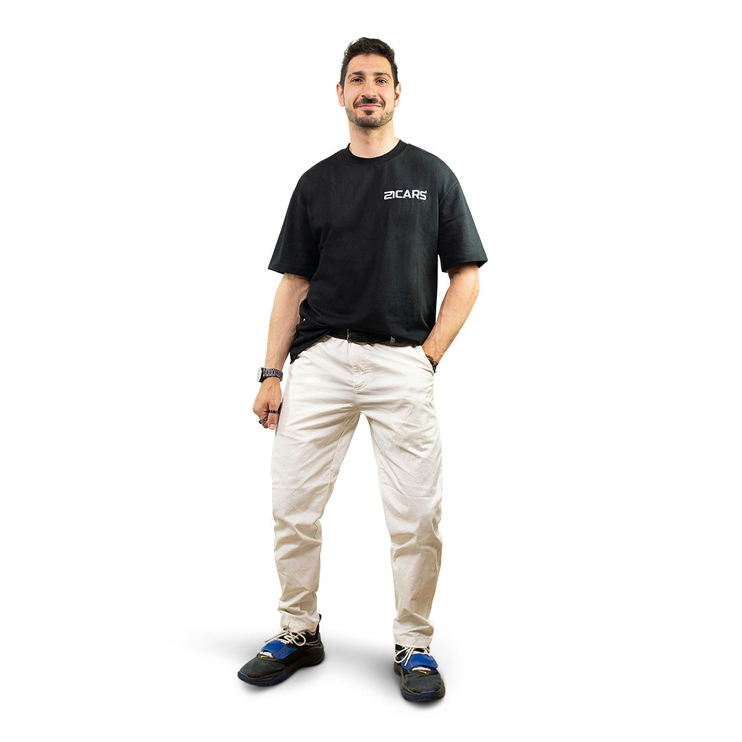 T-shirt oversize noir classique | CL01