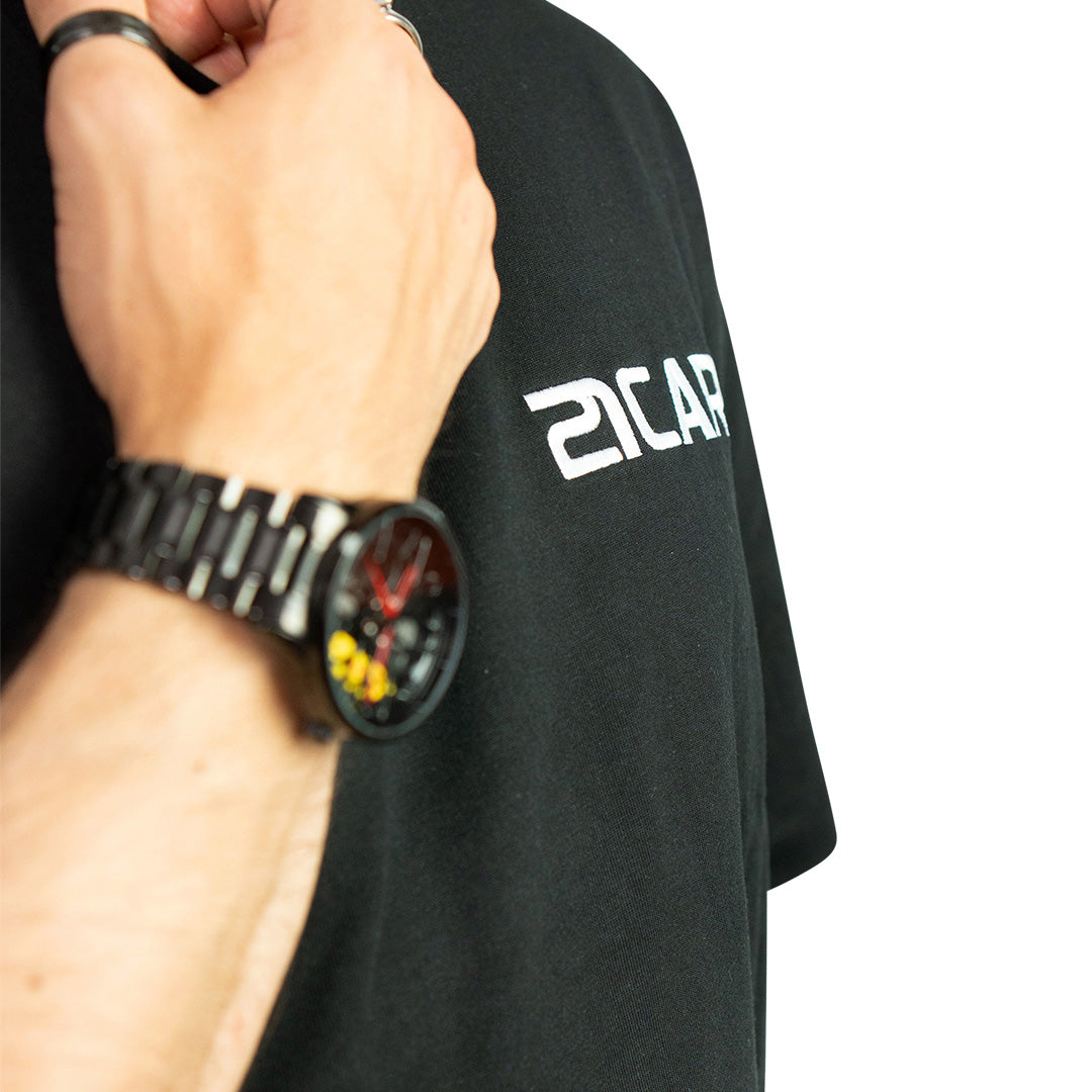 T-shirt oversize noir classique | CL01