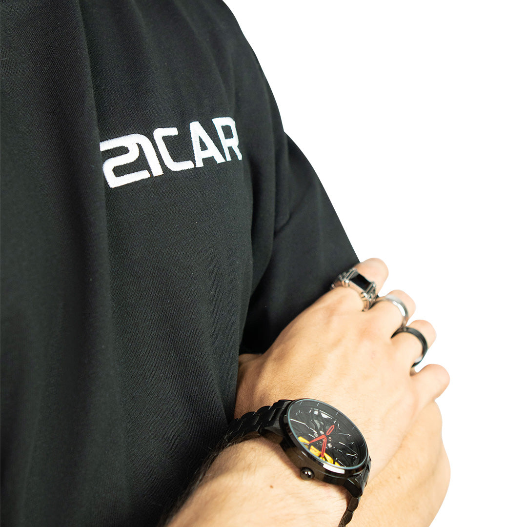 T-shirt oversize noir classique | CL01