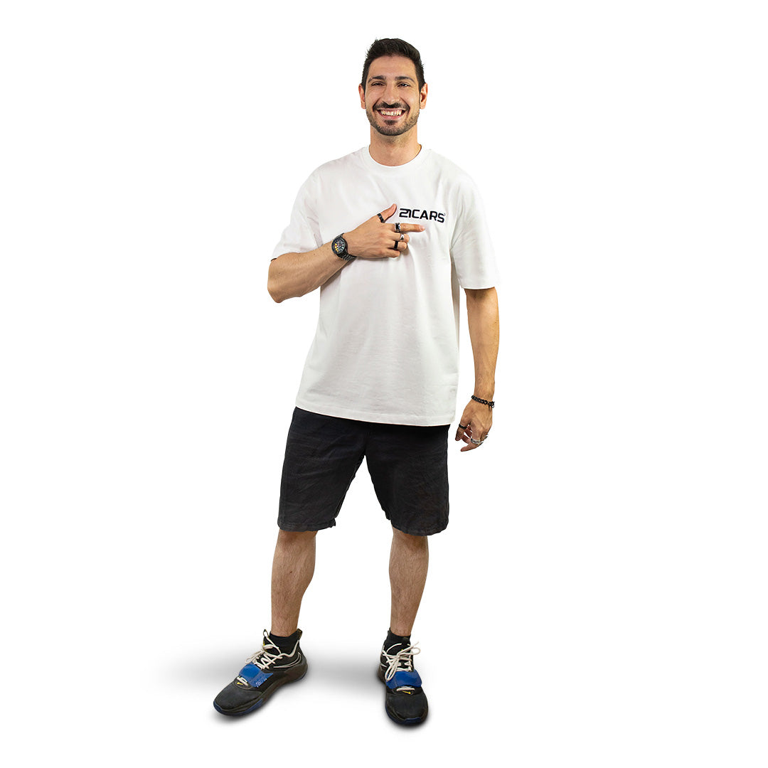 T-shirt oversize blanc classique | CL01
