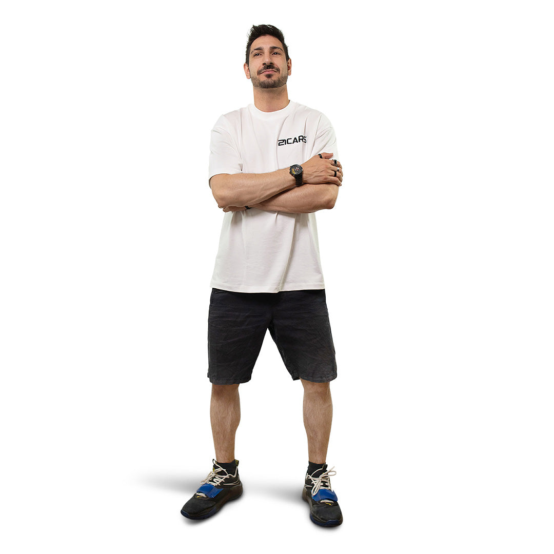 T-shirt oversize blanc classique | CL01