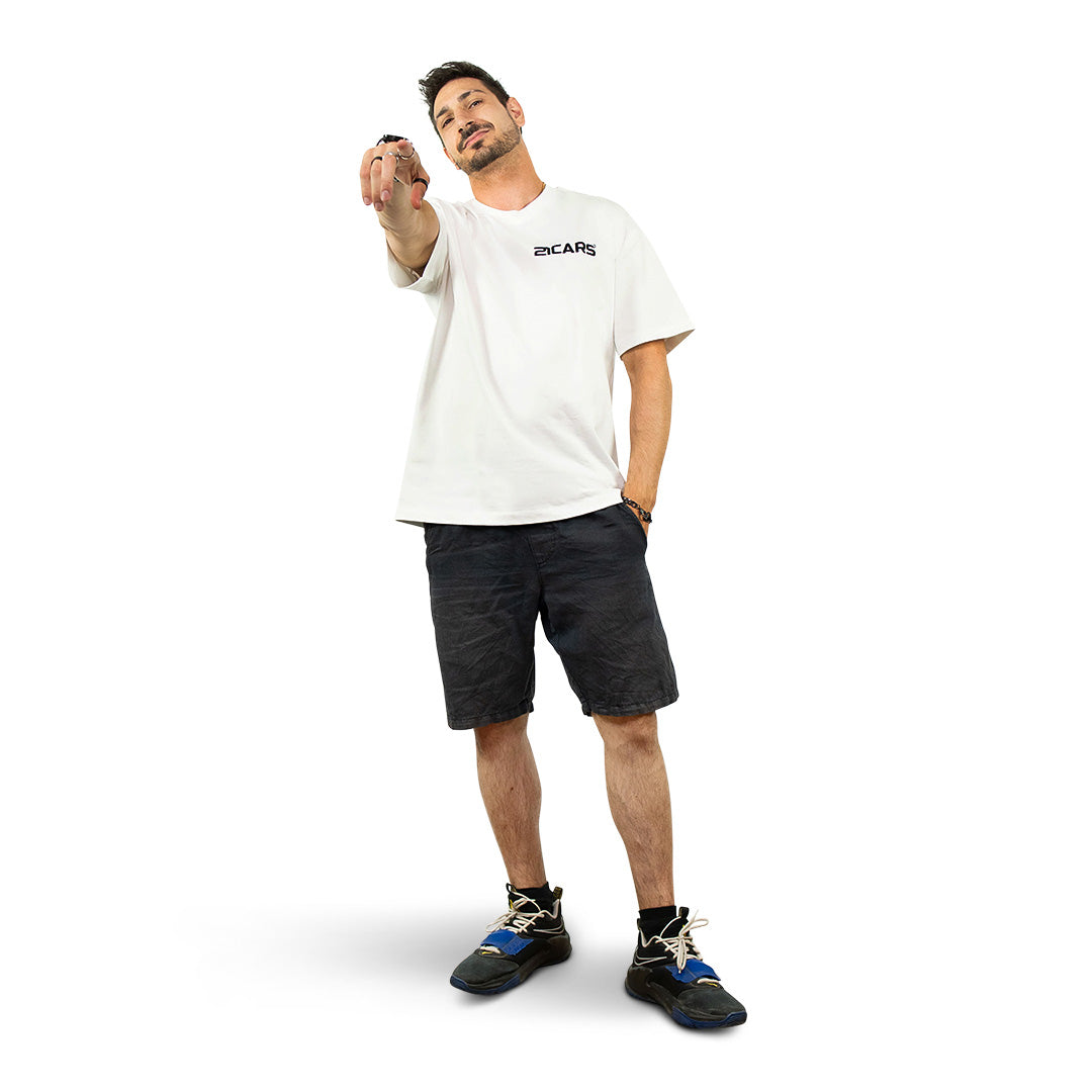 T-shirt oversize blanc classique | CL01