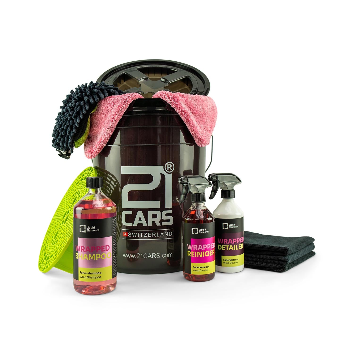 Folien Reinigung und Pflegeset -1 - 005 - Pink - 